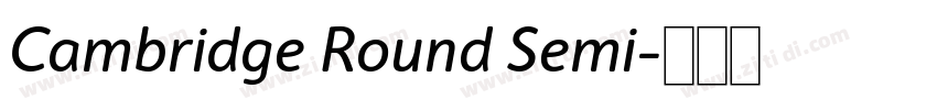 Cambridge Round Semi字体转换